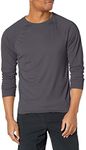 Kanu Surf Men's UPF 50+ Long Sleeve Rashguard Swim Tee, Charcoal, Large
