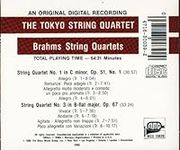 Brahms String Quartets No. 1 & 3