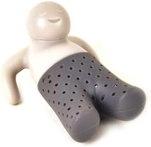 Genuine Fred, MR. TEA, Resuable Silicone Tea Infuser, Gray, Fun Gift for Tea Lovers, Clever Kitchen Gadget