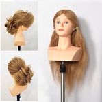 22 inch 100% Human Hair Mannequin H
