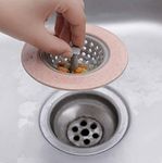 Silicon Sink Strainer Kitchen Drain Basin Basket Filter Stopper Sink Drainer Basin Water Rubber Sink Filter Cover Multicolor (Pack of 2)