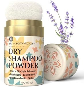 Nuva - Dry Shampoo Powder - Dry Shampoo for Women with Lavender Extract & Biotin - Voluminazing & Travel Size Dry Shampoo - Shampoing Sec - 12 g