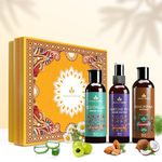 Avimee Herbal Gift Box | For Hair Growth Treatment and Nourishment | Keshpallav Hair Oil, 100ml | Shakuntala Hair Cleanser, 200ml | Hairtone PV1 Scalp Spray, 100ml | Hair Care Combo