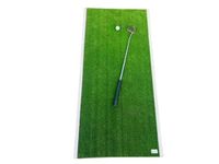 REVTURF Golf Mat Practice (2.4 Feet x 5.8 Feet) | Realistic Grass Mat | Portable Chipping and Driving Golf Grass Mat Indoor/Outdoor/Backyard Use - Green (Hitting Mat)