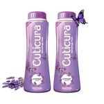 Cuticura Lavender Mist Talcum Powder With Sunscreen, 400 g (Pack of 2)