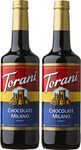 Torani Chocolate Milano Flavour Syrup, 750ml bottle, 2 Pack Brown