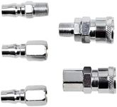 Rok Nitto Style Air Fitting Plug and Coupler 5 Piece Set