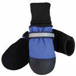 Muttluks Fleece Lined 4.75-Inch to 5.25-Inch Dog Boots, XX-Large, Blue, Set of 4