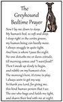 Greyhound Bedtime Prayer for Dog Lovers - Large Fun flexible Fridge Magnet- size 16cms x 10 cms (approx. 6" x4")