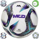 MCD SPORTS Size 5 Football, Size 4 Football, Size 3 Football Ball Lightweight Football for Boys, Girls, Kids, & Adults Soccer Ball Professional Club Team (Ringo-X-Blue, 3)