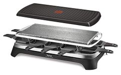 Tefal INOX & Design RE45A8 10person(s) 1350W Black, Stainless Steel Electric Raclett – Raclette (1350 W, 280 mm, 530 mm, 150 mm, 7 kg, 324 mm)