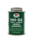 RH Adhesives HH-66 Industrial Strength Vinyl Cement Glue with Brush, 8 oz, Clear