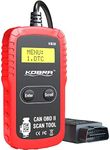 Kobra Newest Version OBD2 Scanner Car Code Reader - Universal Auto OBD Car Diagnostic Tools for All Cars, Automotive Check Engine Readers with Reset (Red and Black)