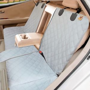 Bark Lover Dog Car Seat Cover for Back Seat, Waterproof Bench Backseat Protector, Nonslip Rear Seat Cover for Kids & Pets, Compatible with Middle Armrests and Fits for Cars, Trucks & SUVs