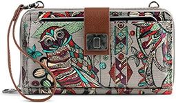 Sakroots Large Smartphone Crossbody, Charcoal Desert Ii, One Size