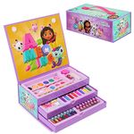 Gabby's Dollhouse Art Set, 40+ Pcs Colouring Pencils Pens Paint Art Supplies (Multi Case Set)