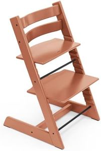 Chaise Tripp Trapp Stokke, Terracotta - Chaise évolutive et réglable, adaptable de la naissance à l’âge adulte - Pratique, confortable et ergonomique