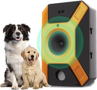 Moonssy Dog Barking Control, 3 Levels Dog trainer, Anti Barking Device, Rechargeable Bark Stopper for Pets, for Indoor & Outdoor Use, Stop Barking Dog Training Tool