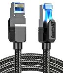 GenuineXER Premium Cat 8 Ethernet Cable Up to 40Gbps 2000MHz 26 AWG BCC Core + SFTP Braided High Speed RJ45 Lan Cable | Network Cable For Laptop, PS5/4/3, XBox, Tv, Modem, Router, & Gaming | 5 Meter