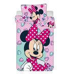 AC-Déco Minnie Mouse Reversible Bedding Set – 100 x 135 cm – Baby