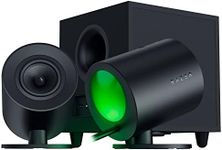 Razer Nommo V2 - Full-Range 2.1 PC Gaming Speakers with Wired Subwoofer (3” Full-Range Drivers with Aluminum Phase Plugs, Down-Firing Subwoofer with 5.5” Driver, THX Spatial Audio) Black