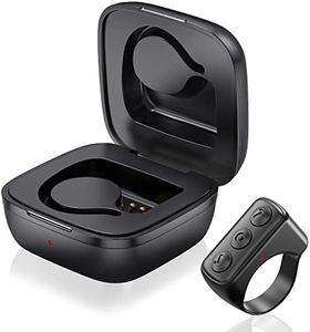 Tiktok - Anello di scorrimento con telecomando, Bluetooth, compatibile con iPhone, iPad, Android (nero)