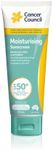 Cancer Council Moisturising Sunscreen SP50+ Daily Sunblock 110ml - Broad Spectrum UVA/UVB Sun Protection, Water-Resistant, Enriched with Aloe Vera & Vitamin E, Fragrance-Free