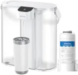 Waterdrop Compact Electric Water Filter Pitcher, Dispenser, 200-Gallon Water Filter for Fridge, NSF/ANSI 42&53&401, Reduce PFAS, Lead, Chlorine, 14-Cup, White, with 1 Filter, Does not Lower TDS