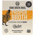 Premium Chicken Bone Broth | 15 Fresh Servings | Gluten Free | Keto and Paleo Friendly | High in Protein | Low in fat and carb | Rich Source of Collagen