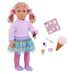 Our Generation – 18-inch Doll – Lifelike Brown Eyes & Blonde Hair – Ice Cream-Themed Outfit & Accessories – Pretend Play – Toys for Kids Ages 3 Years & Older – Andy