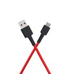 MI Braided Type C 100cm Cable Red|Supports upto 22.5 fast charging|Tangle free Sturdy built with kevlar protection|Supports all mobiles & accessories with type C Input|Toughened Joints