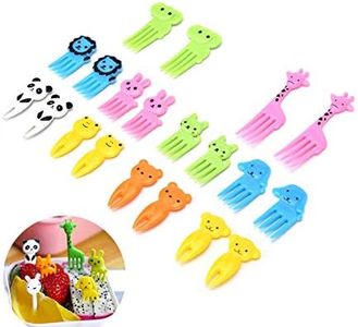 10PCS Decor Lunch Box Accessory Fruit Picks Kids' Animal Forks Food Mini Tool (Random Animals)