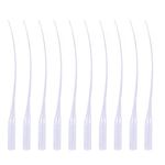 100 PCS Plastic Extender Applicator, Glue Extender Tips Micro Tips Pipette Dropper for Lab Dispensing Adhesive Dispensers Crafting, White