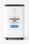 Devola 25L/day Low Energy Dehumidifier, Quiet & Energy Efficient Dehumidifiers for Home & Air purifier With HEPA filter, Laundry Mode