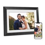 Digital Photo Frame WiFi, 10.1 Inch Frameo Digital Picture Frame, 32GB Memory, 1280 * 800 IPS Touchscreen, Auto-Rotate, Share Photos/Video via Frameo APP, Birthday, Wedding Gifts for Women/Men