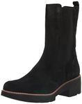 Naturalizer Women's Domino Mid Calf Boot, Black Suede, 6 UK