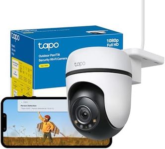 Tapo C500 1080P Full HD Outdoor Pan/Tilt Security Camera, 360°Motion Tracking, IP65, Smart Person Detection, Colour Night Vision, Cloud and Local Storage, Works With Alexa and Google, No Monthly Fee