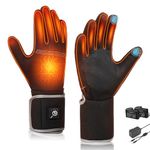 SAVIOR HEAT Heated Glove Liners,Electric Heated Thin Gloves,Rechargeable,Suitable for Winter Driving,Typing,Running