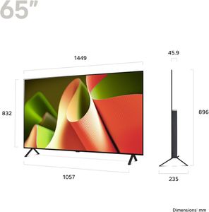 LG 65" OLED 4K Smart TV – Ultra HD HDR, ThinQ AI