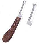 YNR England Hoof Knife Right left Double Sided Narrow Blades Farriers Tools CE (Left Hand Straight)