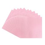 20PCS Baby Pink Serviettes Napkins 33cm,Solid Tissue Tableware for Party Paper Napkins Disposable,2Ply Beverage Luncheon Decorative Paper Napkins Soft Solid Colour Napkins for Dinner,Bar,Restaurant