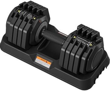 Dripex Haltères Réglables 55 LB, 10 Poids Ajustables de 9 à 55 LB, Haltère de Musculation Pro 10 en 1 avec Poignée Antidérapante, pour Fitness à Domicile, Gym, Bureau