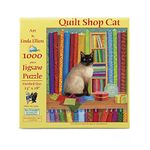 Quilt Shop Cat 1000 pc Jigsaw Puzzle by SunsOut