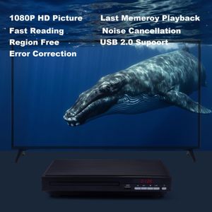 Compact 1080P HD DVD Player – All Region, USB, HDMI, Remote, CD Compatible
