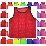 Bluedot Trading Red adult sports pinnie scrimmage training vest