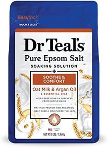 Dr Teal's Pure Epsom Salt, Soothe and Comfort with Oat Milk and Argan Oil 1.36KG