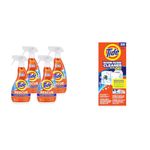 Tide Laundry Stain Remover with Oxi, Rescue Clothes, Upholstery, Carpet and More from Tough Stains 650ml) & Washing Machine Cleaner, Washer Machine Cleaner, Front & Top Loader Machines, 3 Count