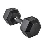 CAP Barbell Coated Dumbbell Weights with Padded Grip, Single, 30 LBS