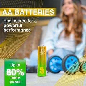 GP Ultra AA Batteries, 40-Pack – Long Lasting Alkaline