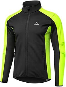 INBIKE Chaqueta de Ciclismo para Hombre con Forro Polar Impermeable Chaqueta Softshell para Otoño Invierno, Deportes al Aire Libre